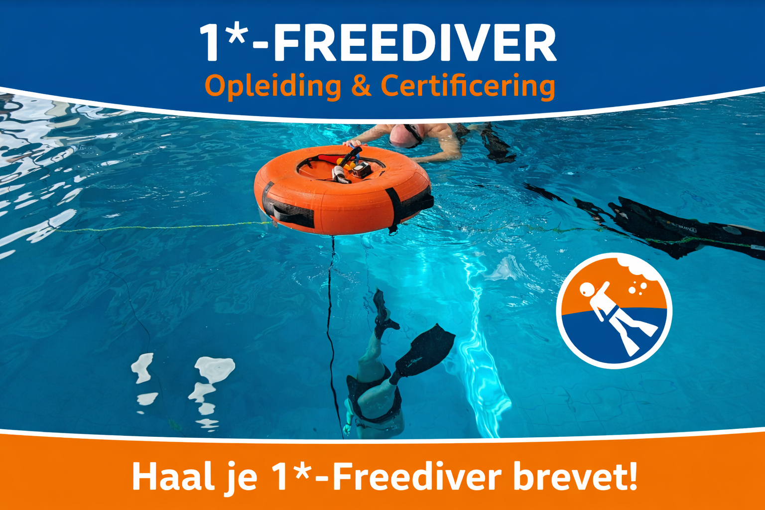 1* Freediver Opleiding van start!